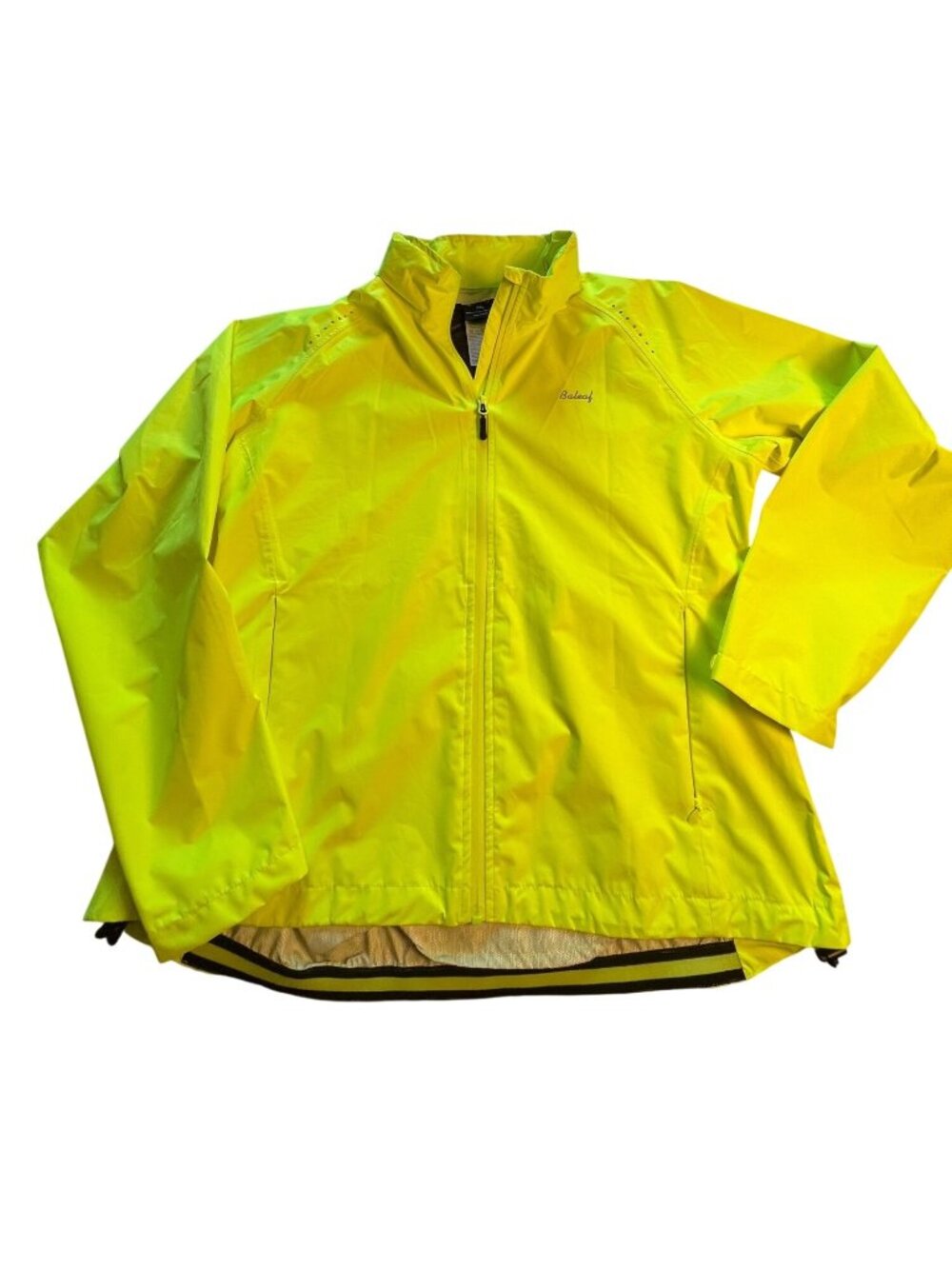 Baleaf women’s 2XL Fluorescent Yellow Windproof Cycling Jacket Reflective